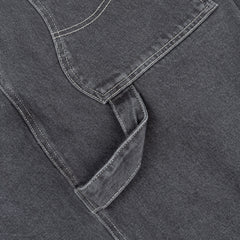 Dime Classic Denim Shorts - Faded Black (Contrast Stitching)