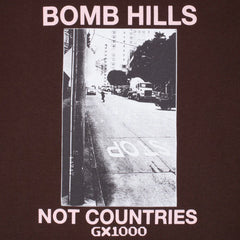 GX1000 Bomb Hills Not Countries Hoodie - Brown/Rose