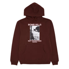 GX1000 Bomb Hills Not Countries Hoodie - Brown/Rose