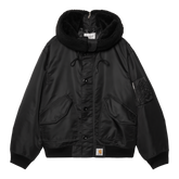 Carhartt WIP Hooded Oltera Bomber - Black/Black