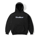 Butter Goods Stripe Logo Applique Hoodie - Black