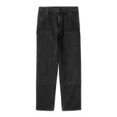Carhartt WIP Double Knee Pant - Black Stone Washed Smith Denim