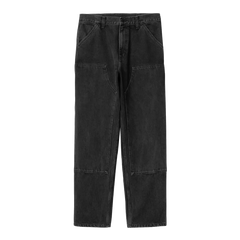 Carhartt WIP Double Knee Pant - Black Stone Washed Smith Denim