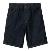 Carhartt WIP Single Knee Short - Blue Rinsed