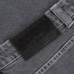 Dime Classic Denim Shorts - Faded Black (Contrast Stitching)