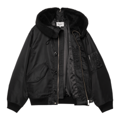 Carhartt WIP Hooded Oltera Bomber - Black/Black
