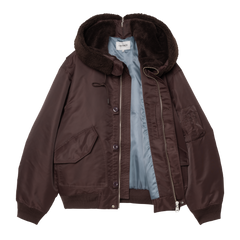 Carhartt WIP Hooded Oltera Bomber - Palisander/Angelite