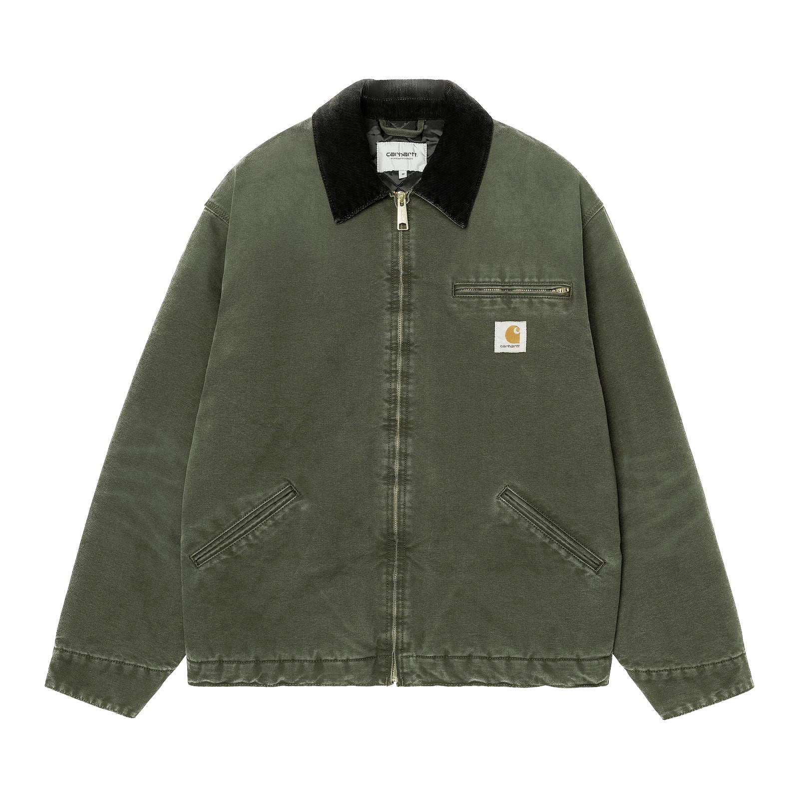 Carhartt WIP OG Detroit Jacket - Olive/Black Stone Canvas