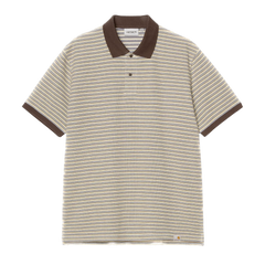 Carhartt WIP Dion Stripe Polo - Wax