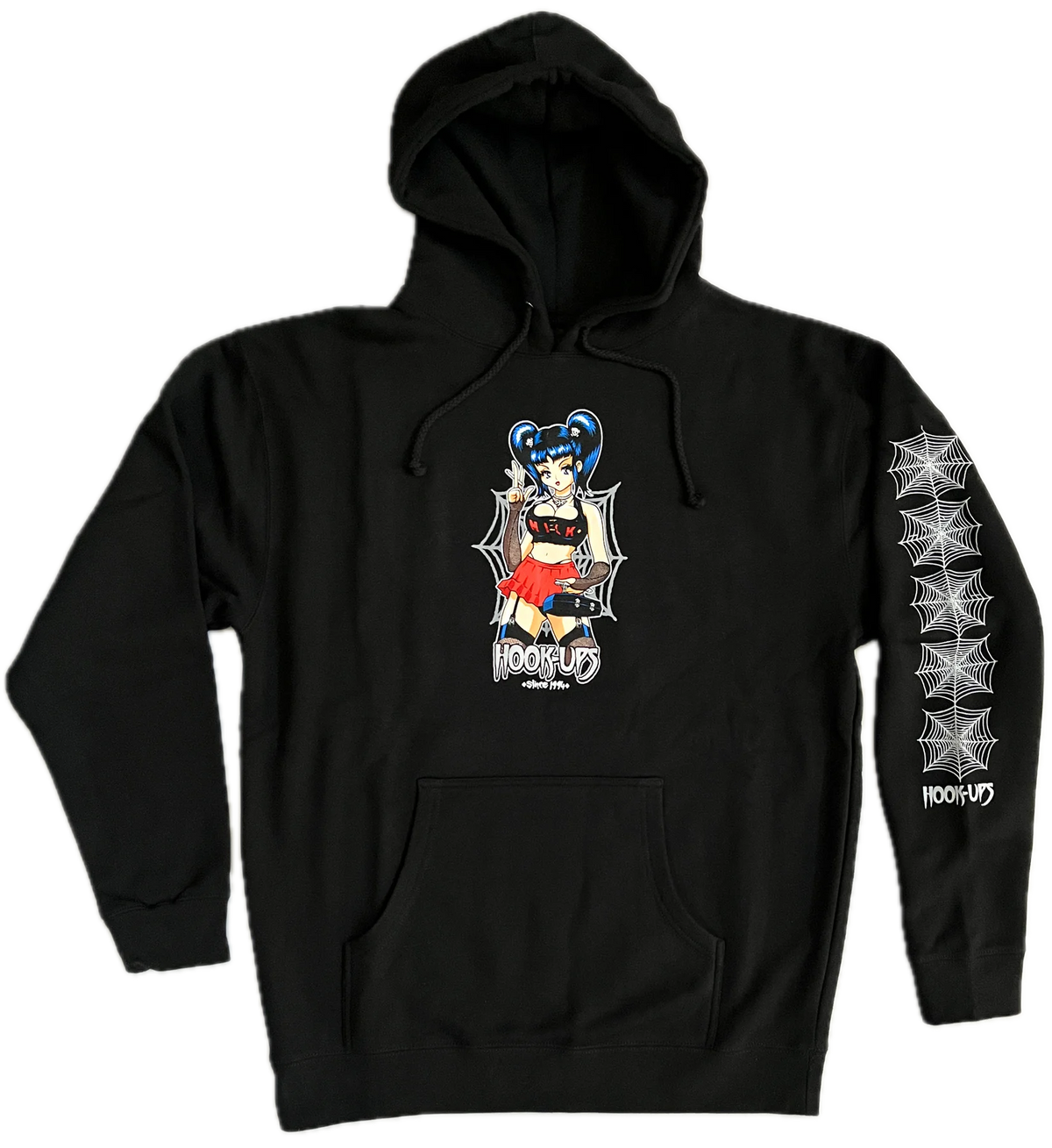 Hook-Ups Raven Hoodie - Black