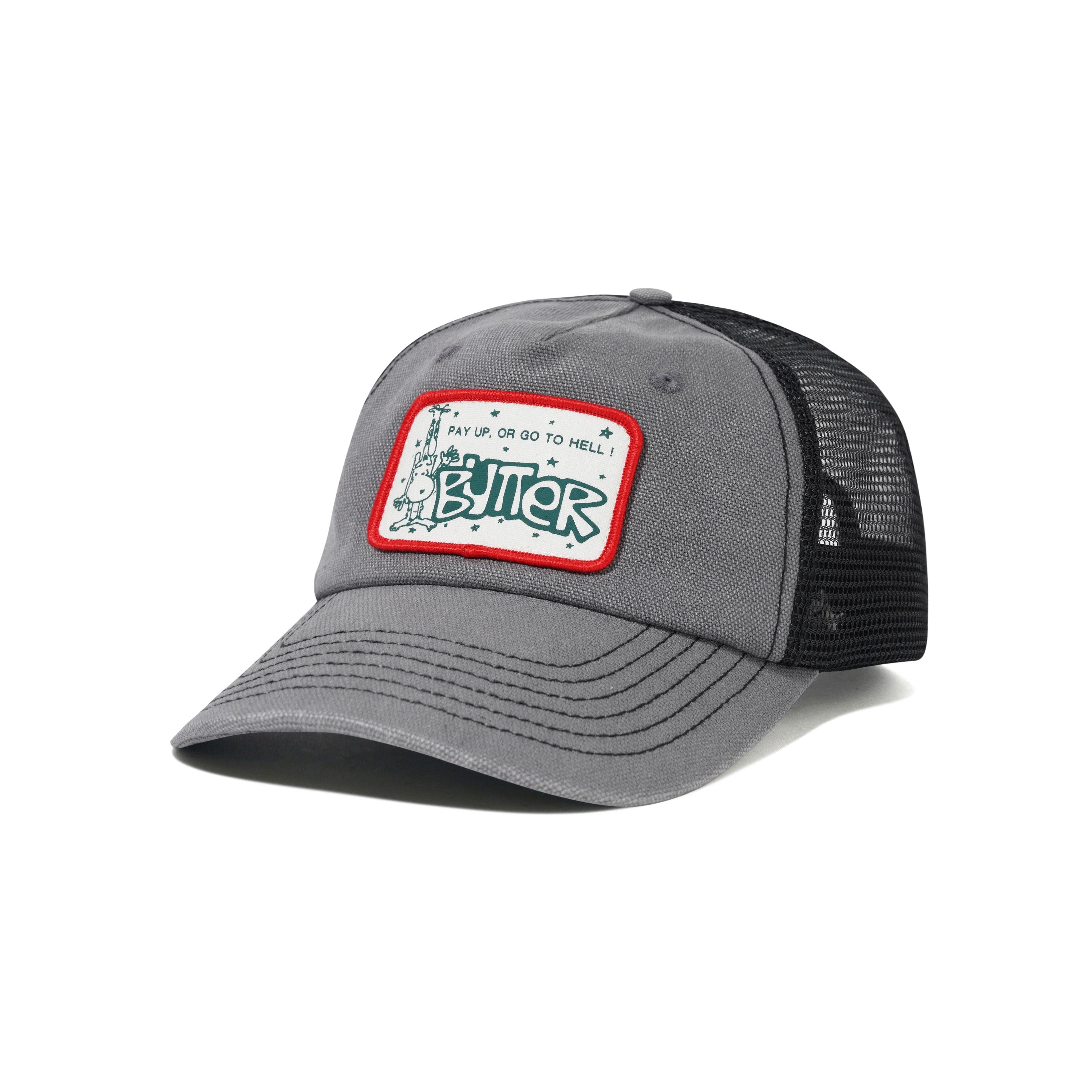 Butter Goods Pay Up Trucker Cap - Faded Grey