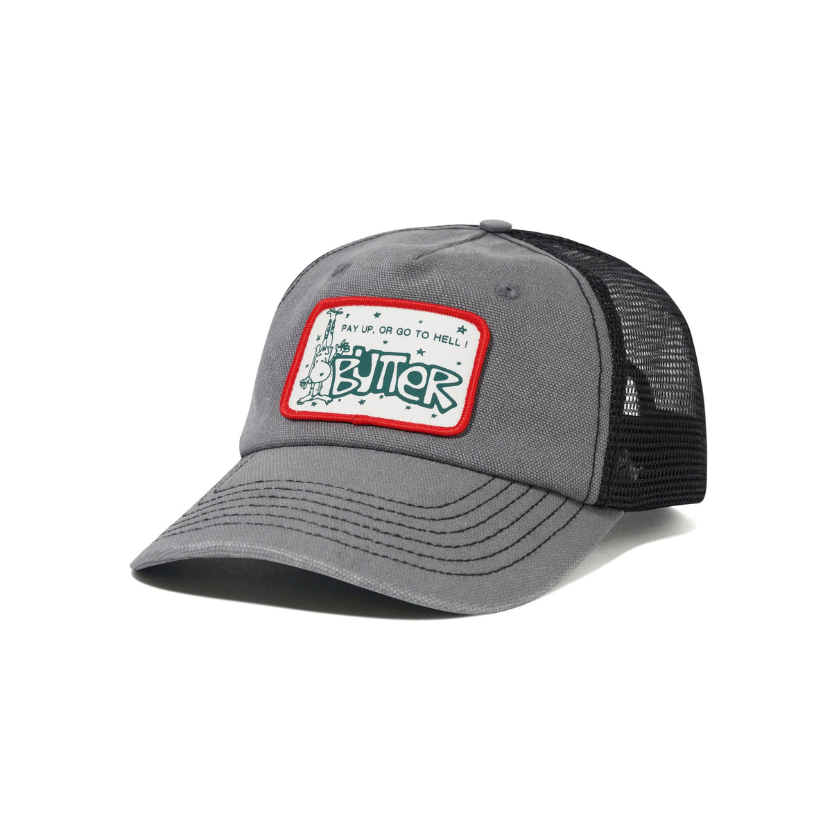 Butter Goods Pay Up Trucker Cap - Faded Grey