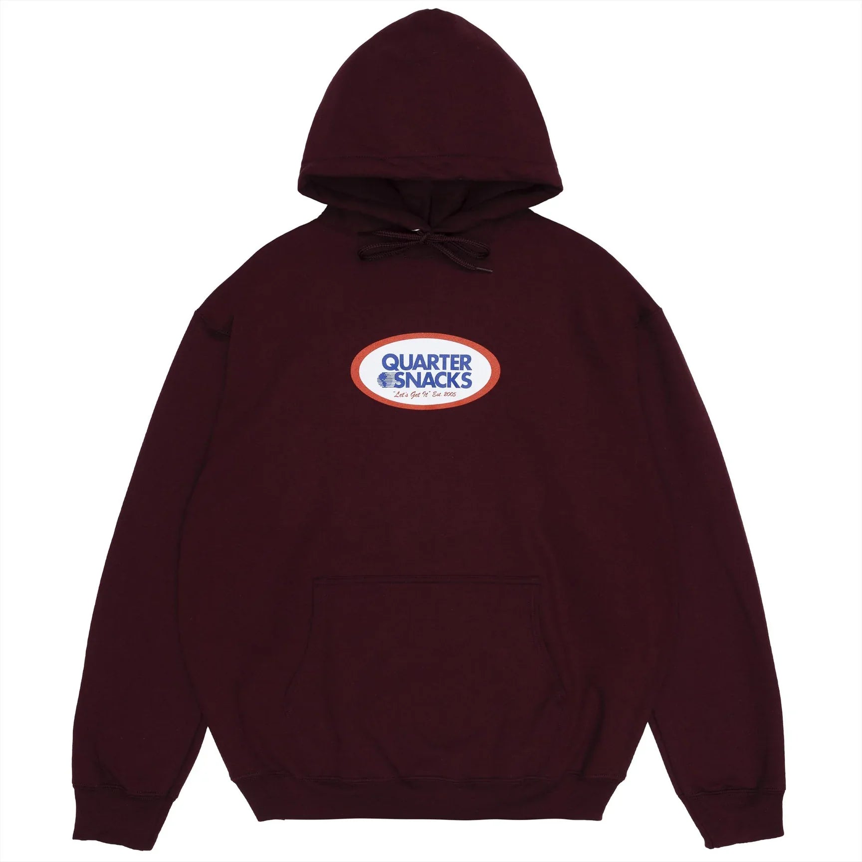Quartersnacks Oval Hoodie - Maroon