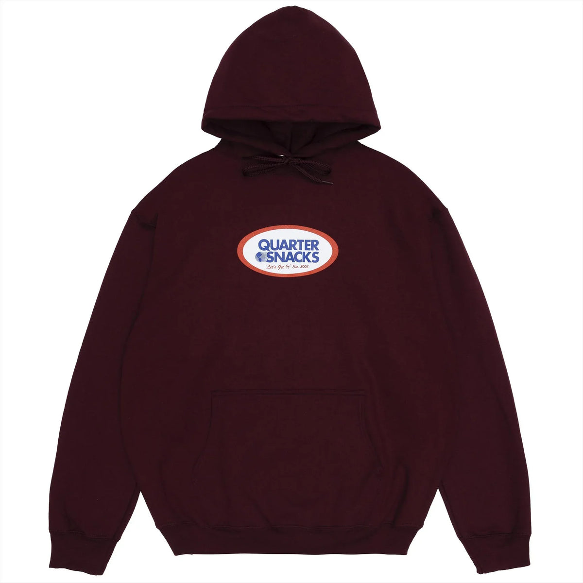 Quartersnacks Oval Hoodie - Maroon