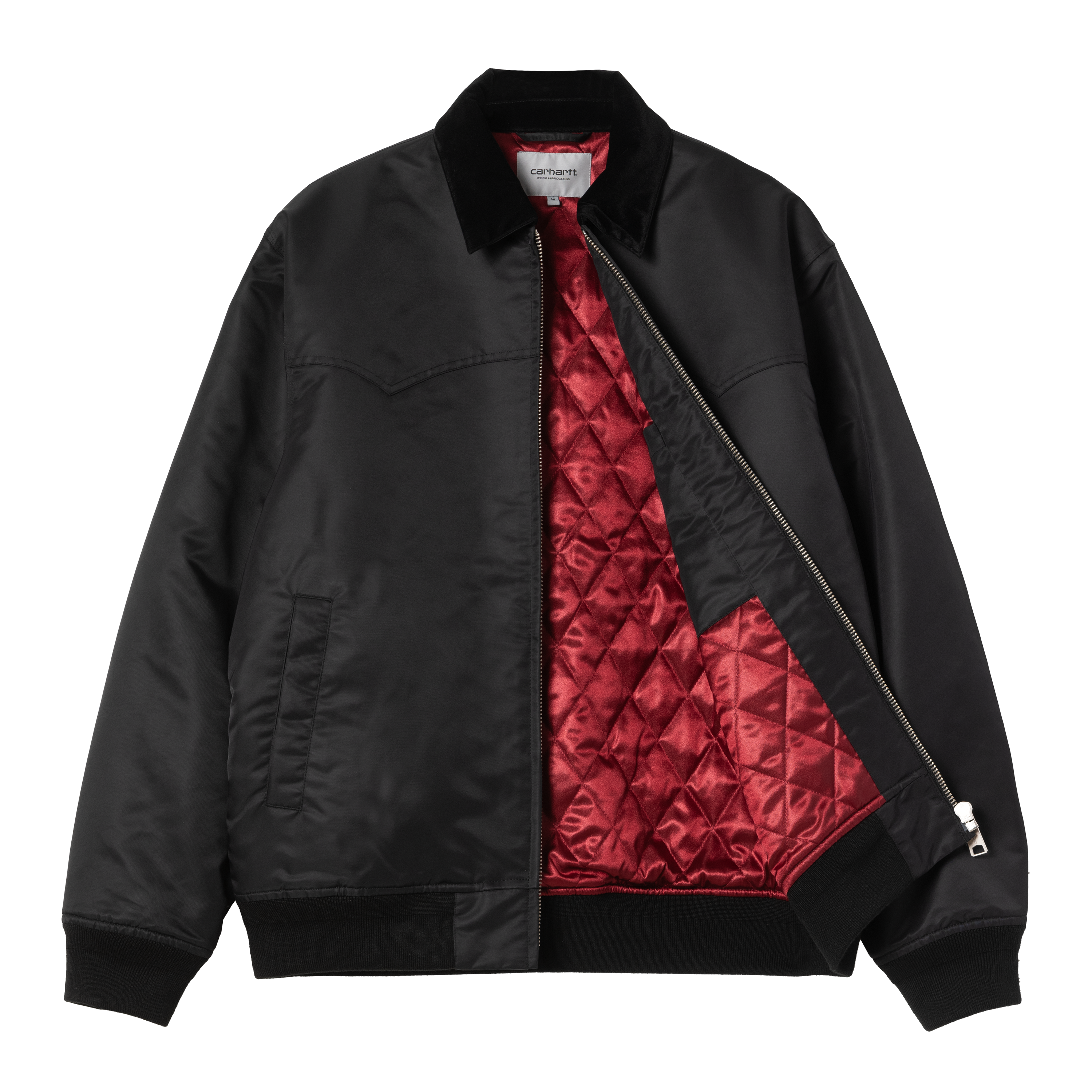 Carhartt WIP Santa Fe Alumni Jacket - Black/Scarlet