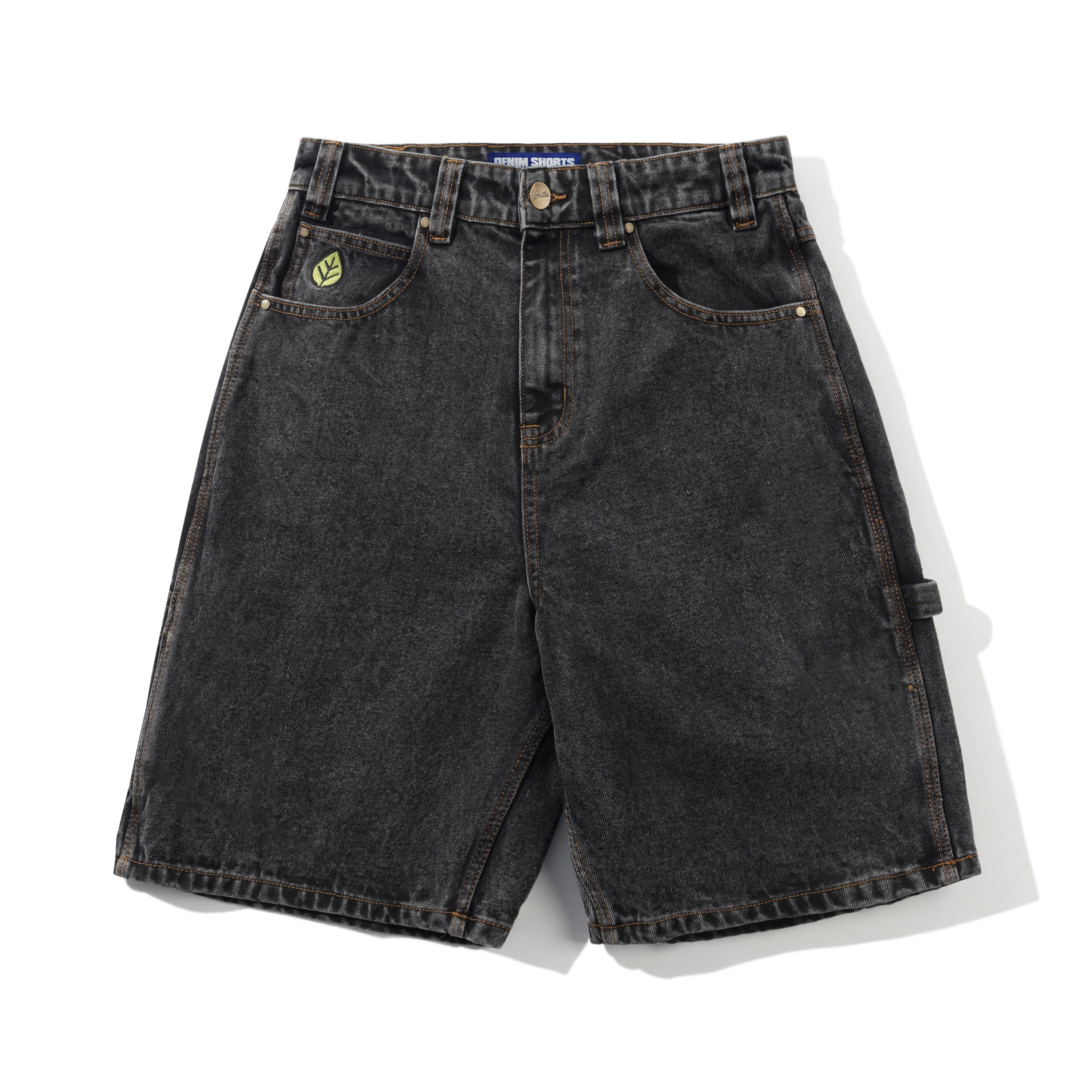 Butter Goods Weathergear Heavy Weight Denim Shorts - Gun Metal
