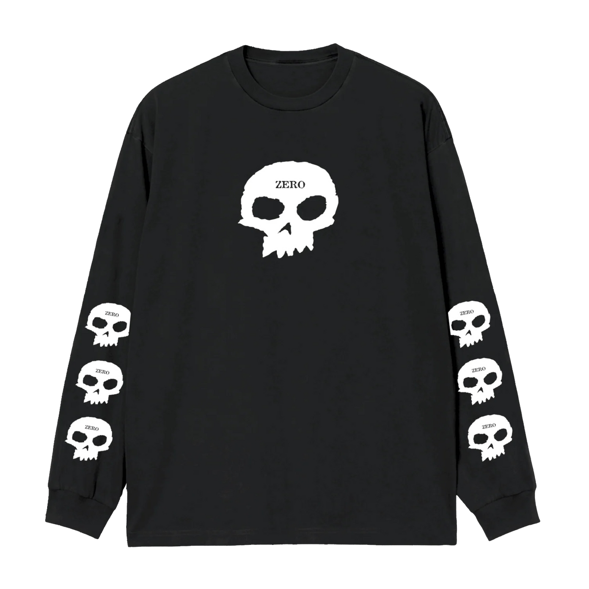Zero Multi Skull Longsleeve Tee - Black