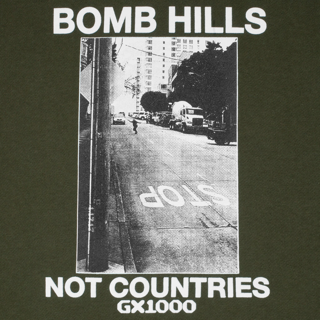 GX1000 Bomb Hills Not Countries Hoodie - Green/White