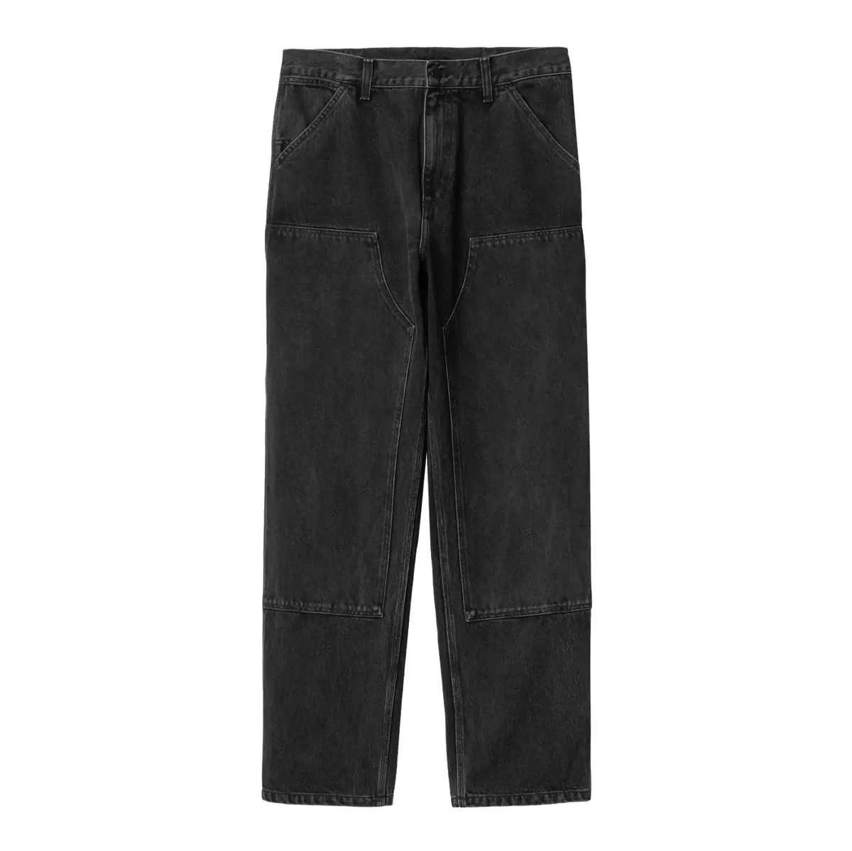 Carhartt WIP Double Knee Pant - Black Stone Washed Smith Denim